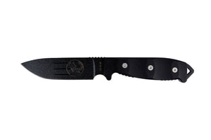 Tassie Tiger Fixed Blade Survival Knife, Micrata Handle & orange G10 Inlays + Sheath