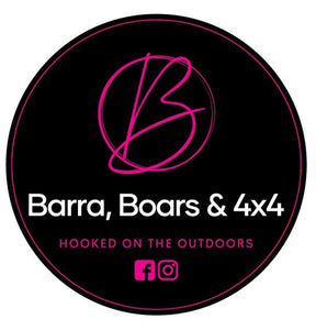 Barra, Boars & 4x4 pink sticker